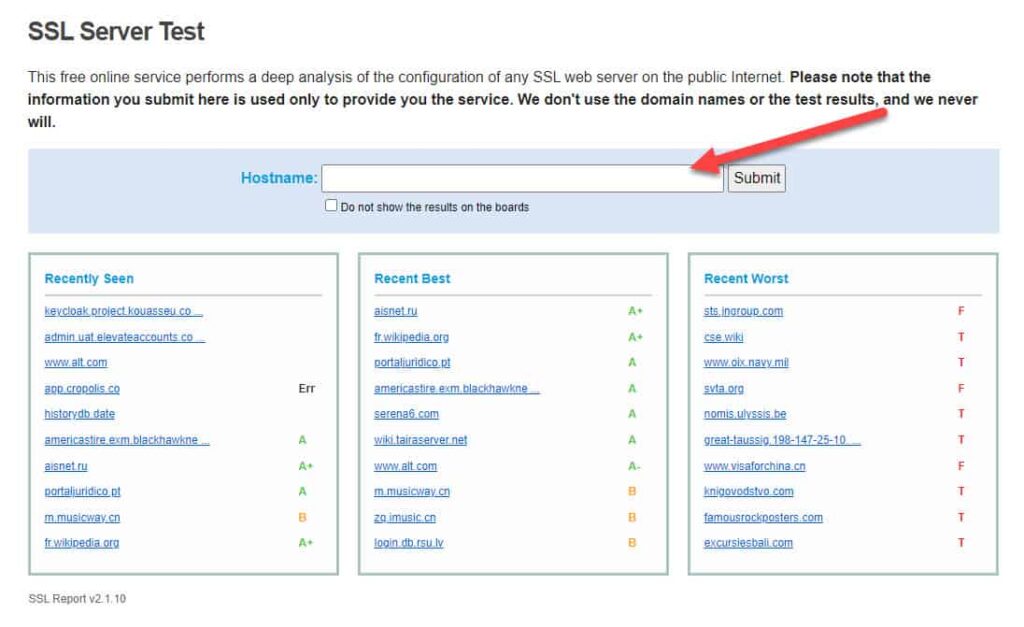 ssl server test