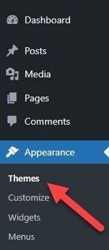 wordpress appearance themes