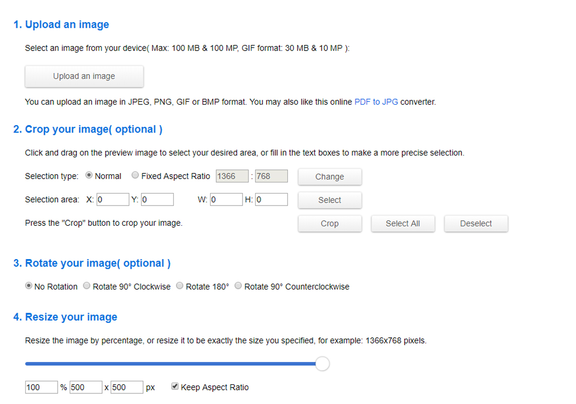 resize image without losing quality free