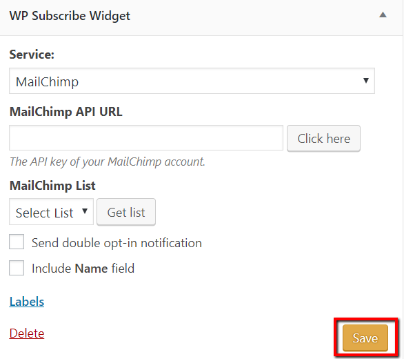 Expand WP Subscriber Widget