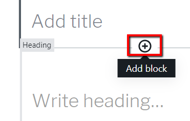 Add Block in Between