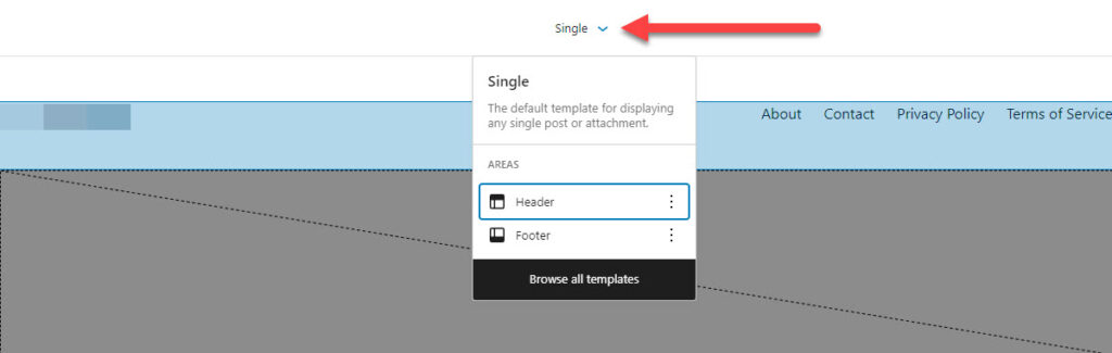 wordpress single block