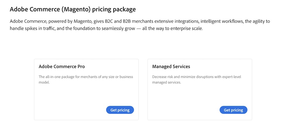 Magento pricing