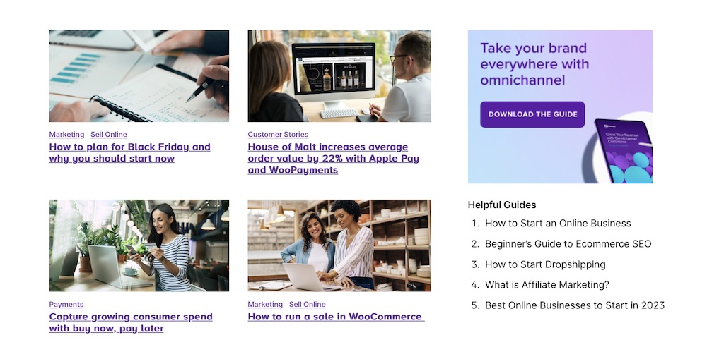 WooCommerce blog